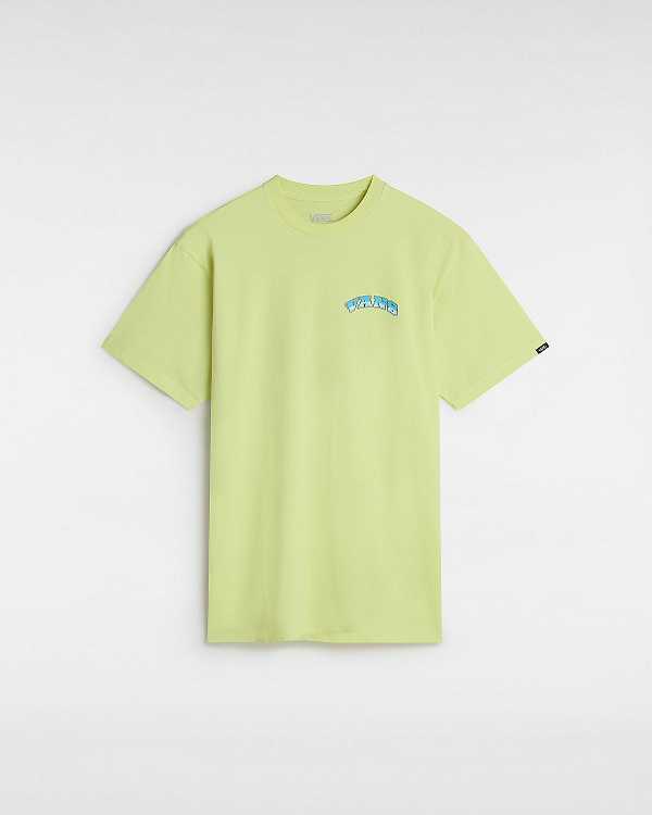 Yellow Men Vans True Waves T Shirts Canada | VN5496087