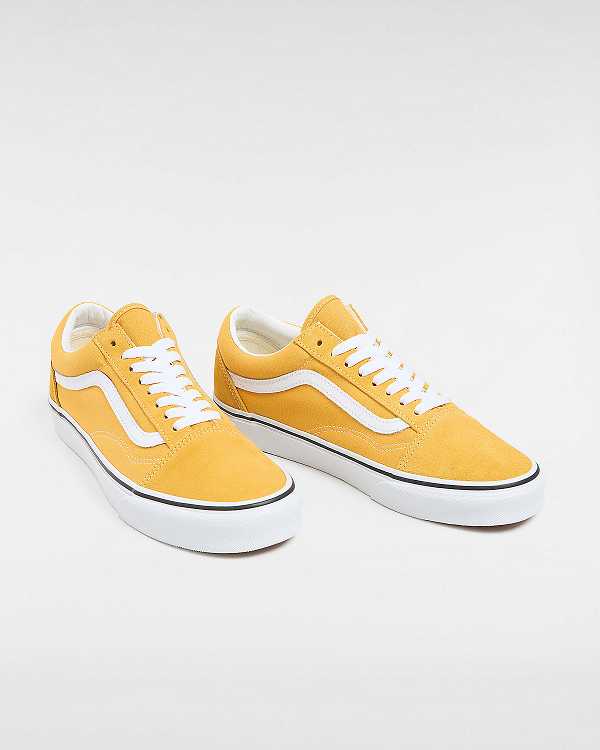 Yellow Women Vans Color Theory Old Skool Sneakers Canada | VN3584792