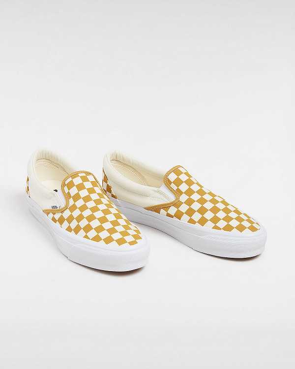 Yellow Women Vans Premium 98 Slip On Shoes Canada | VN7805231
