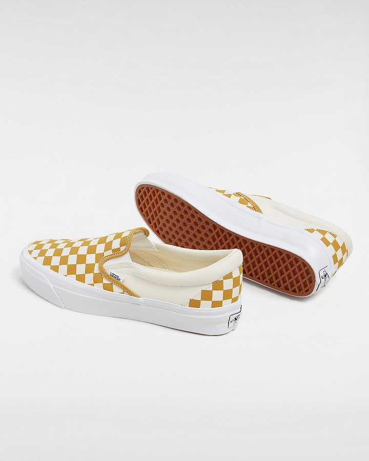 Yellow Women Vans Premium 98 Slip On Shoes Canada | VN7805231